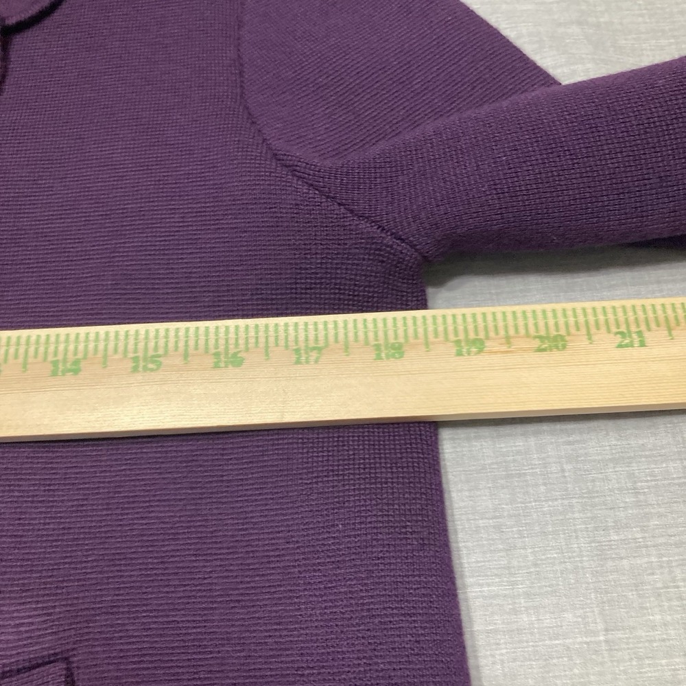 Talbots Petite Small Womens Purple Lined 100% Merino Wool Blazer Jacket Coat - Picture 10 of 14